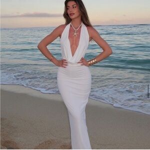 Zara White Maxi Dress